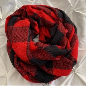 Lumberjack warm fluffy scarf shawl wrap
